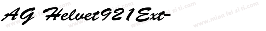 AG Helvet921Ext字体转换